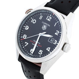 Tag Heuer Carrera Calibre 5 Drive Timer Black Dial Black Leather Strap Watch for Men - WAR2A10.FC6337 Buy Now By Tag Heuer