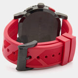 Burberry The City Chronograph Black Dial Red Rubber Strap Watch For Men - BU9805 Buy Now By Burberry