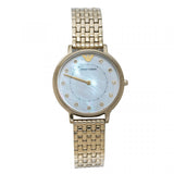 Emporio Armani Dress Analog Mother of Pearl Dial Gold Steel Strap Watch For Women - AR11007 Buy Now By Emporio Armani