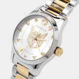 Gucci G Timeless Quartz Silver Dial Two Tone Steel Strap Watch For Women - YA126596 Buy Now By Gucci