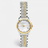 Gucci G Timeless Diamonds Mother of Pearl Dial Two Tone Steel Strap Watch For Women - YA126413 Buy Now By Gucci
