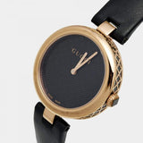 Gucci Diamantissima Quartz Black Dial Black Leather Strap Watch for Women - YA141401 Buy Now By Gucci