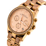 Marc Jacobs Henry Chronograph Rose Gold Dial Rose Gold Steel Strap Watch for Women - MBM3118 Buy Now By Marc Jacobs