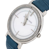 Michael Kors Cinthia Mother of Pearl Dial Blue Leather Strap Watch for Women - MK2661 Buy Now By Michael Kors