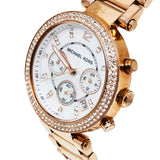 Michael Kors Parker White Dial with Diamonds Rose Gold Steel Strap Watch for Women - MK5491 Buy Now By Michael Kors