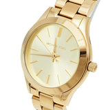 Michael Kors Mini Runway Slim Gold Dial Gold Steel Strap Watch for Women - MK3512 Buy Now By Michael Kors