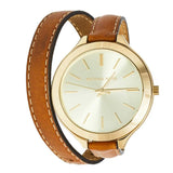 Michael Kors Runway Gold Dial Brown Leather Strap Watch For Women - MK2256 Buy Now By Michael Kors