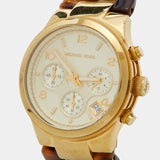 Michael Kors Runway Gold Dial Two Tone Steel Strap Watch for Women - MK4222 Buy Now By Michael Kors