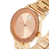Movado Bold Rose Gold Dial Rose Gold Steel Strap Watch for Women - 3600086 Buy Now By Movado