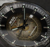 Mido Commander II Automatic Gradient Black Dial Black Steel Strap Watch For Men - M021.407.33.411.00 Buy Now By Mido