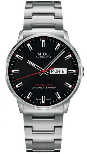 Mido Commander II Automatic Black Dial Silver Steel Strap Watch For Men - M021.431.11.051.00 Buy Now By Mido