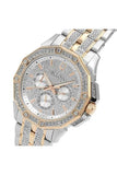 Bulova Octova Crystal Silver Dial Two Tone Steel Strap Watch for Men - 98C133 Buy Now By Bulova
