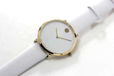 Movado 70th Anniversary Limited Edition White Dial White Leather Strap Watch For Women - 0607138 Buy Now By Movado