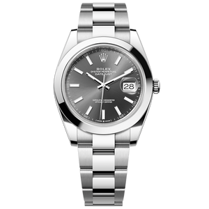 Rolex Datejust 41 Oyster Grey Dial Oystersteel Strap Watch for Men - M126300-0007 Buy Now By Rolex