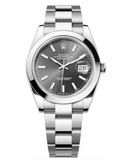 Rolex Datejust 41 Oyster Grey Dial Oystersteel Strap Watch for Men - M126300-0007 Buy Now By Rolex