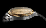 Tudor Style Automatic Diamonds Gold Dial Two Tone Steel Strap Watch for Men - M12713-0007 Buy Now By Tudor