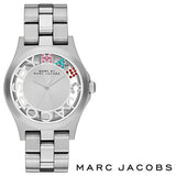 Marc Jacobs Henry Skeleton Silver Dial Silver Steel Strap Watch for Women - MBM3262 Buy Now By Marc Jacobs
