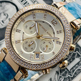 Michael Kors Parker Gold Dial Two Tone Steel Strap Watch for Women - MK6364 Buy Now By Michael Kors