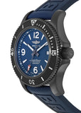 Breitling Superocean Automatic 46mm Blue Dial Blue Rubber Strap Watch for Men - M17368D71C1S1 Buy Now By Breitling