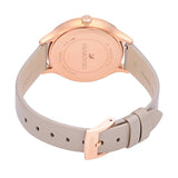 Swarovski Octea Nova Grey Dial Grey Leather Strap Watch for Women - 5295326 Buy Now By Swarovski