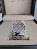 Burberry Herringbone Grey Dial Silver Steel Strap Watch for Women - BU1851 Buy Now By Burberry