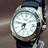 Seiko Shogun Prospex Titanium Divers Automatic White Dial Black Rubber Strap Watch For Men - SPB191J1 Buy Now By Seiko