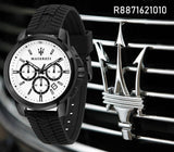 Maserati Successo 44mm White Dial Black Silicone Strap Watch For Men - R8871621010 Buy Now By Maserati