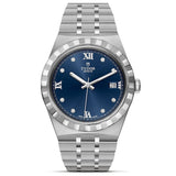 Tudor Royal Automatic Diamonds Blue Dial Silver Steel Strap Watch for Men - M28600-0006 Buy Now By Tudor