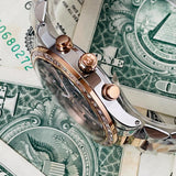 Michael Kors Brinkley Blue Dial Two Tone Steel Strap Watch for Women - MK6205 Buy Now By Michael Kors