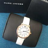 Marc Jacobs Roxy White Dial White Leather Strap Watch for Women - MJ1562 Buy Now By Marc Jacobs