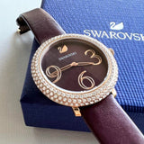 Swarovski Crystal Frost Red Dial Red Leather Strap Watch for Women - 5484064 Buy Now By Swarovski