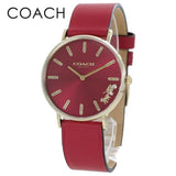 Coach Perry Red Dial Red Leather Strap Watch for Women - 14503852 Buy Now By Coach