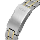 Fossil Garrett Analog Black Dial Two Tone Steel Strap Watch for Men - FS5771 Buy Now By Fossil