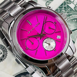 Michael Kors Runway Chronograph Pink Dial Silver Steel Strap Watch for Women - MK6160 Buy Now By Michael Kors