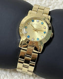 Marc Jacobs Amy Dexter Gold Dial Gold Steel Strap Watch for Women - MBM3218 Buy Now By Marc Jacobs