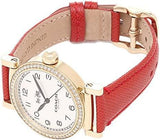 Coach Madison White Dial Red Leather Strap Watch for Women - 14502400 Buy Now By Coach