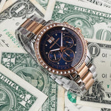 Michael Kors Brinkley Blue Dial Two Tone Steel Strap Watch for Women - MK6205 Buy Now By Michael Kors