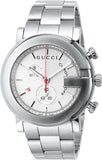 Gucci G Chrono Chronograph White Dial Silver Steel Strap Watch For Men - YA101339 Buy Now By Gucci