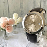 Burberry The City Gold Dial Brown Leather Strap Watch for Men - BU9011 Buy Now By Burberry