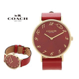 Coach Perry Red Dial Red Leather Strap Watch for Women - 14503486 Buy Now By Coach