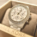 Michael Kors Runway White Dial White Steel Strap Watch for Women - MK5188 Buy Now By Michael Kors