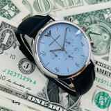 Emporio Armani Chronograph Blue Dial Blue Leather Strap Watch For Men - AR1889 Buy Now By Emporio Armani