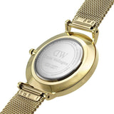 Daniel Wellington Classic Petite Black Dial Gold Mesh Bracelet Watch For Women - DW00100347 Buy Now By Daniel Wellington
