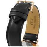 Daniel Wellington Classic Sheffield White Dial Black Leather Strap Watch For Men - DW00100007 Buy Now By Daniel Wellington
