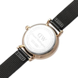 Daniel Wellington Classic Petite Pressed Ashfield Black Dial Black Mesh Bracelet Watch For Women - DW00100441 Buy Now By Daniel Wellington
