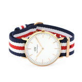 Daniel Wellington Classic Canterbury White Dial Two Tone NATO Strap Watch For Women - DW00100030 Buy Now By Daniel Wellington