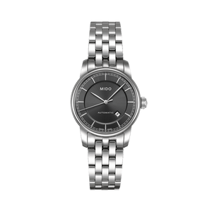 Mido Baroncelli III Automatic Grey Dial Silver Steel Strap Watch For Women - M7600.4.13.1 Buy Now By Mido