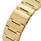 Versace Greca Chronograph Black Dial Gold Steel Strap Watch For Men - VEZ900421 Buy Now By Versace