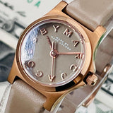 Marc Jacobs Henry Dinky Grey Dial Grey Leather Strap Watch for Women - MBM1239 Buy Now By Marc Jacobs