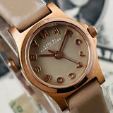 Marc Jacobs Henry Dinky Grey Dial Grey Leather Strap Watch for Women - MBM1239 Buy Now By Marc Jacobs